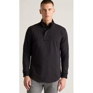 NWT Quince On Par 1/2 Zip Pullover Mens XL Black Golf Jacket New